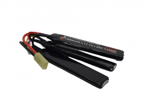 AIRSOFT 11.1V 1300MAH 25C LIPO CRANSTOCK BATTERY WITH CASE LP304 VAPEXTECH-0