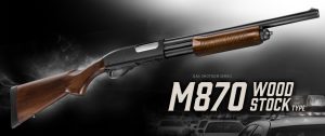 Tokyo Marui Marui M870 Gas Shotgun (Wood Effect)