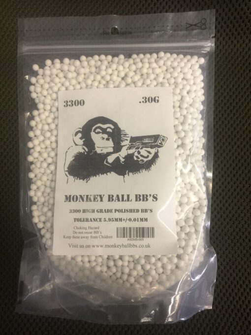 0.3G 3,300RND MONKEY BALL 6MM BB'S-0