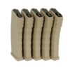 G&G Airsoft G&G 120 Mid Capacity Magazine Box of 5 (Tan) GR16 / M4-1142