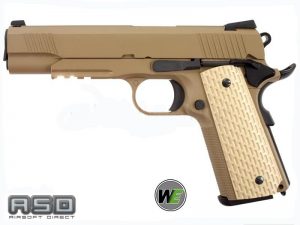 WE 1911 KIMBER (TAN) GAS BLOW BACK PISTOL-0