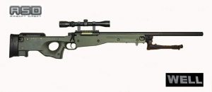 WELL WARRIOR L96 BOLT ACTION SNIPER RIFLE WITH SCOPE & BIPOD-0