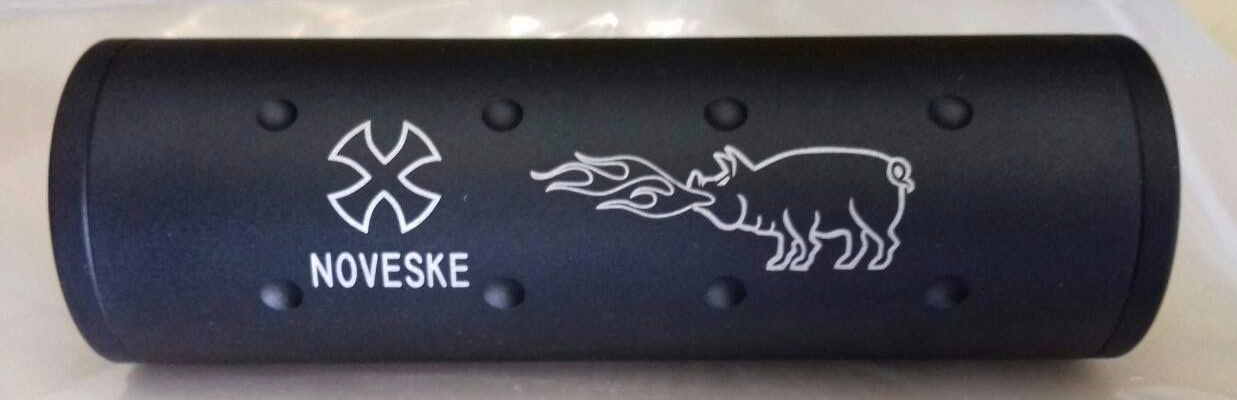 STUBBY SILENCER WITH PIG MARKINGS-0