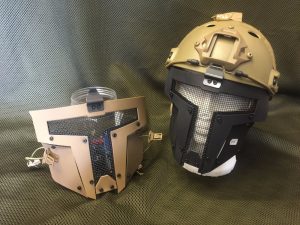 TMC Sparta Mesh Face Mask Protection Fast Helmet Airsoft - Black-0, Laylax Airsoft