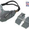 TMC JAY FAST MASK Mesh Nylon Airsoft Half Face Protection - Wolf Grey-0