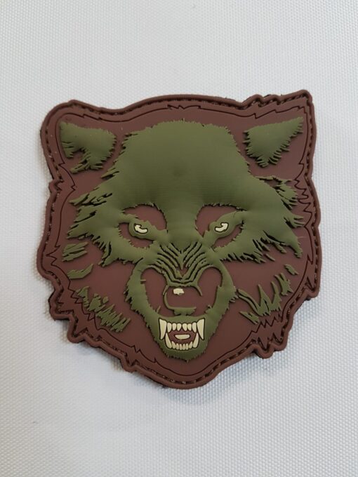 Wolf Olive Patch-0