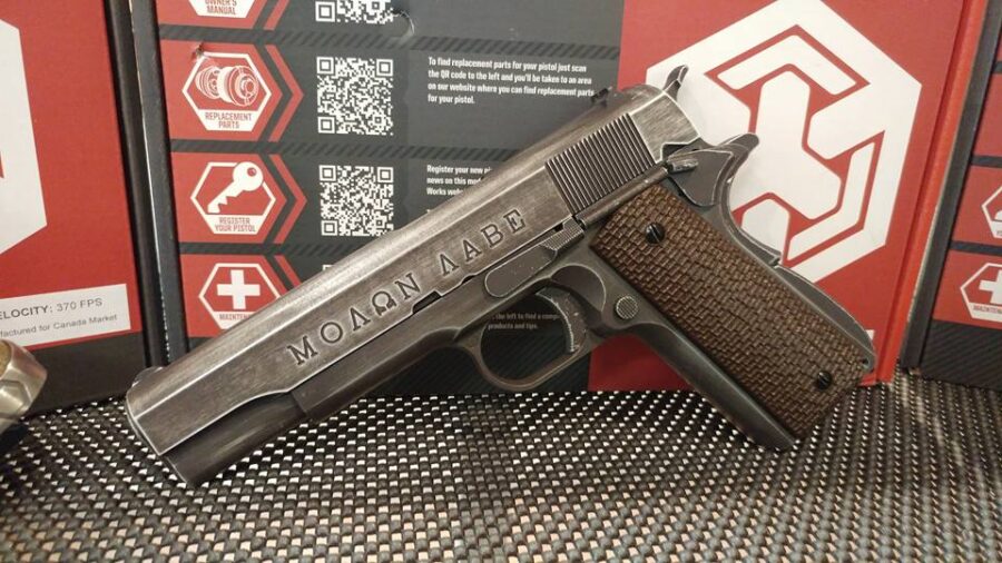 ARMORER WORKS Custom Molon Labe 1911 GBB-2944
