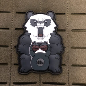 ANGRY WORKOUT PANDA KETTLEBELL 40LB PATCH