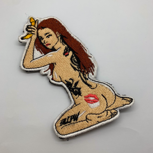 Sexy Girl with Banana and Tattoos Patch