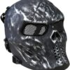 Skull Mesh Mask - Gun Metal Grey