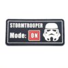 Stormtrooper Mode ON Tactical Morale PVC Patch Funny Airsoft Paintball Velcro