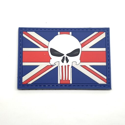 Punisher Skull British Flag PVC Patch #200