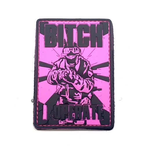 B**CH I Operate Patch PVC Pink