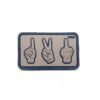 1,2,3 Middle Finger PVC Patch