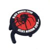 Black Widow Eater PVC Patch Red