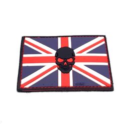 Union Jack With Skull Patch