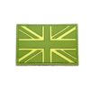 British Flag Union Jack Tactical Morale PVC Patch Green