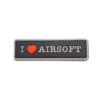 I love Airsoft PVC Patch Black