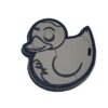 Zombie Duck PVC Patch Grey