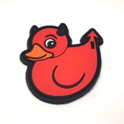 Devil Duck PVC Patch Red