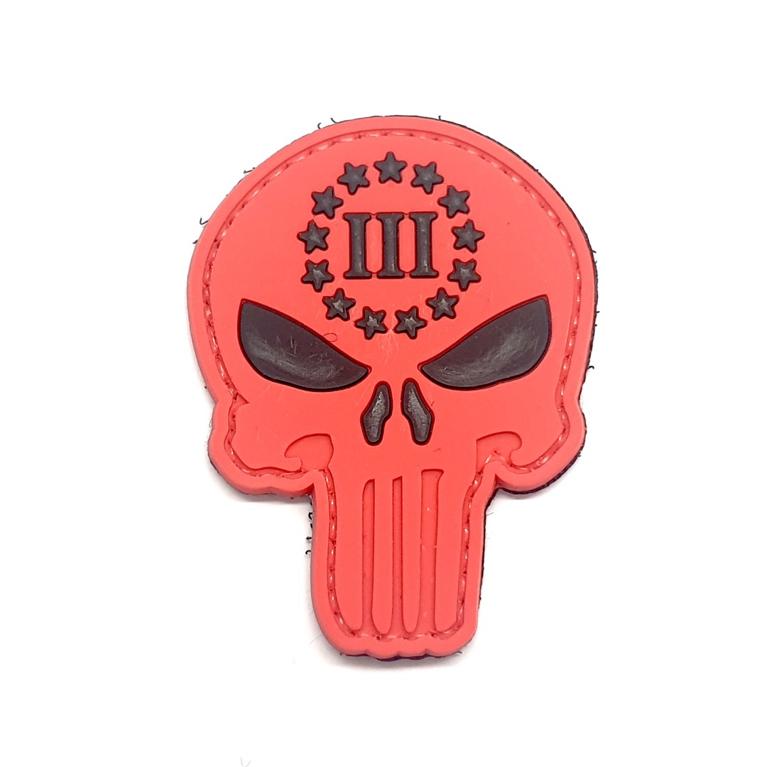 Punisher Skull 3 Percenter Patch
