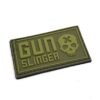 Gun Slinger Skull PVC Patch (Green)