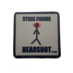 Stick Figure Headshot PVC Patch