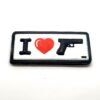 I Love Guns PVC Patch