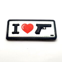 I Love Guns PVC Patch