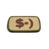 Dollar Smiley Face PVC Patch