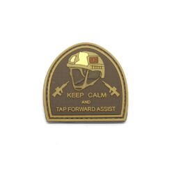 Keep Calm and Tap Forward Assist PVC Patch