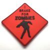 I Brake For Zombies PVC Patch Airsoft Funny Morale