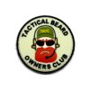 Tactical Beard Owners Club PVC Patch (Pale Green)