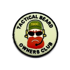 Tactical Beard Owners Club PVC Patch (Pale Green)