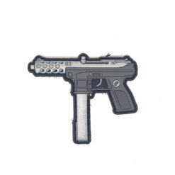 Silver Tec9 PVC Patch by Kitfox Design Group