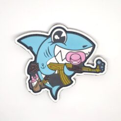 Tactical Baby Shark PVC Patch Blue