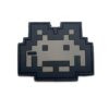 Space Invader Style Tactical Morale PVC Patch Grey/Black