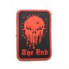 Punisher The End Tactical Morale PVC Patch Funny Airsoft Paintball (Red)