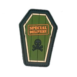 Special Delivery Coffin PVC Patch (Green/Orange) #106