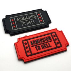Admission To Hell PVC Patch (Red)