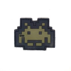 Space Invader Style Tactical Morale PVC Patch Funny Airsoft Paintball