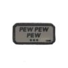 Pew Pew Pew PVC Patch Grey