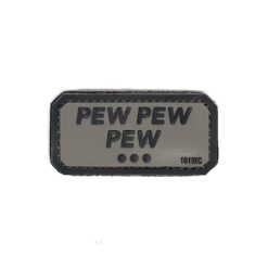 Pew Pew Pew PVC Patch Grey