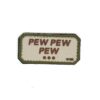 Pew Pew Pew PVC Patch Sand/Green