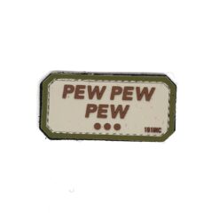 Pew Pew Pew PVC Patch Sand/Green