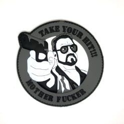 Take Your Hit Mother PVC Patch Grey