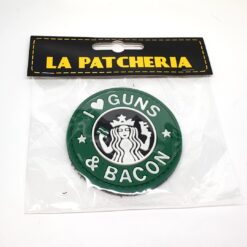 I Love Guns and Bacon PVC Patch La Patcheria