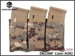 Emerson Tactical Fast Draw Triple Open Top M4 Magazine Pouch AOR2