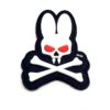 Cross Bunny PVC Patch White
