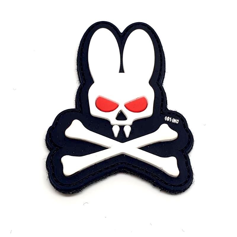 Cross Bunny PVC Patch White